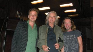 GUY PRATT, JIMMY PAGE AND GEOFF DUGMORE