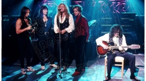 DENNY CARMASSI, BRETT TUGGLE, DAVID COVERDALE, GUY PRATT AND JIMMY PAGE