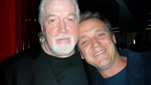 JON LORD AND GUY PRATT AT THE AFTER-SHOW FOR THE JIM CAPALDI TRIBUTE AT THE ROUNDHOUSE IN 2007  Photo by Mark Cunningham